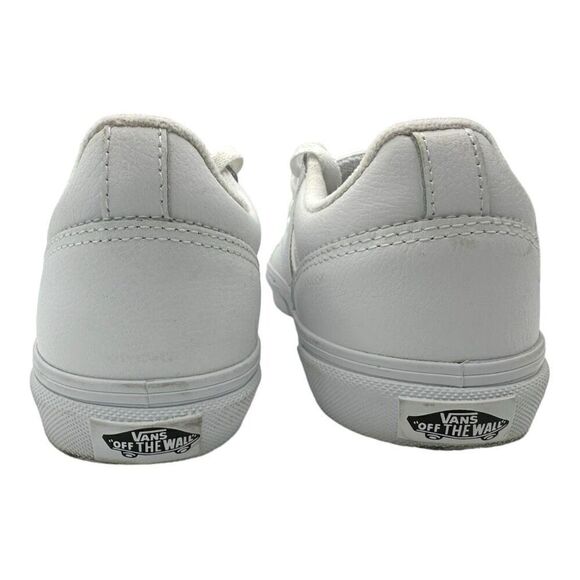 Vans Leather Old Skool Athletic Shoes White Youth 6 Leather - Picture 6 of 8